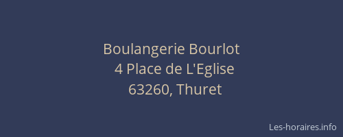 Boulangerie Bourlot