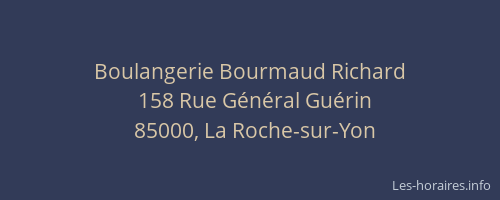 Boulangerie Bourmaud Richard