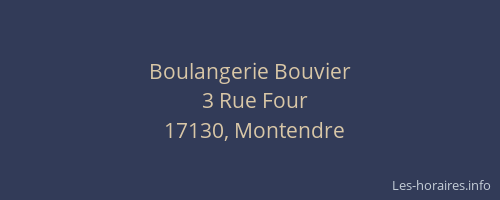 Boulangerie Bouvier