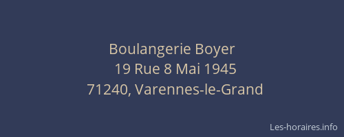 Boulangerie Boyer