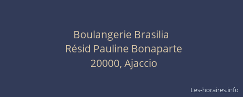 Boulangerie Brasilia