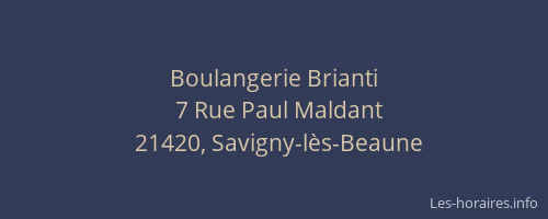 Boulangerie Brianti