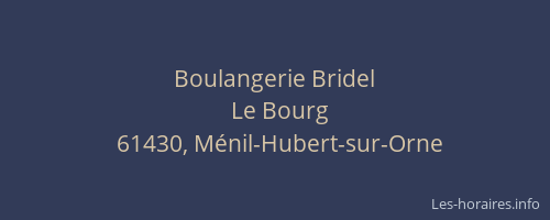 Boulangerie Bridel