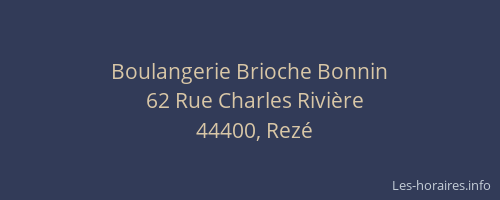 Boulangerie Brioche Bonnin