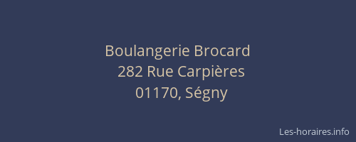 Boulangerie Brocard