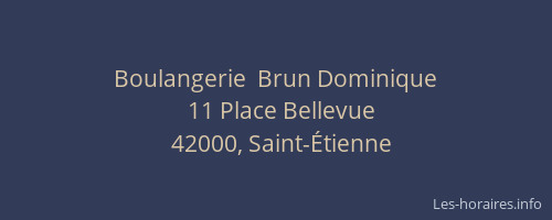 Boulangerie  Brun Dominique