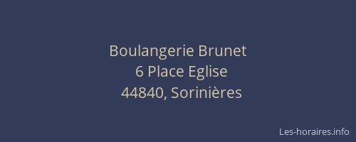 Boulangerie Brunet