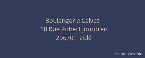 Boulangerie Calvez