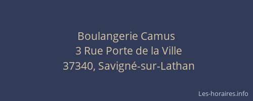 Boulangerie Camus