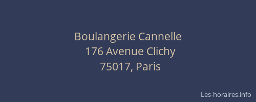 Boulangerie Cannelle