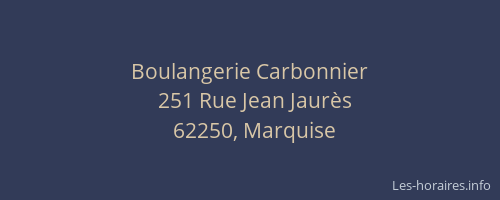 Boulangerie Carbonnier