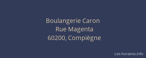 Boulangerie Caron