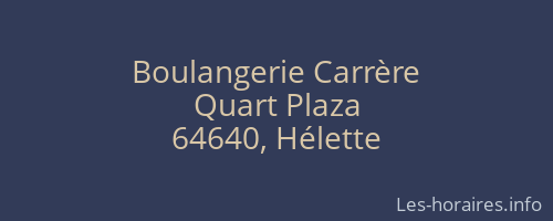 Boulangerie Carrère