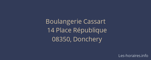 Boulangerie Cassart