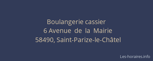 Boulangerie cassier