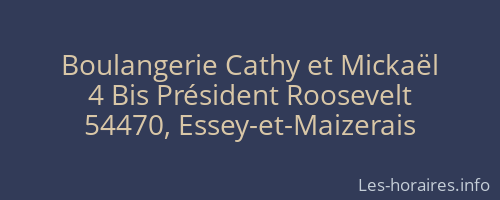 Boulangerie Cathy et Mickaël