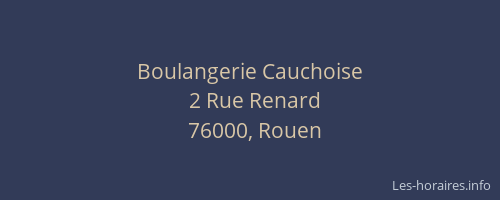 Boulangerie Cauchoise