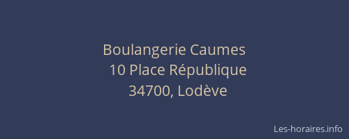 Boulangerie Caumes