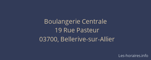 Boulangerie Centrale