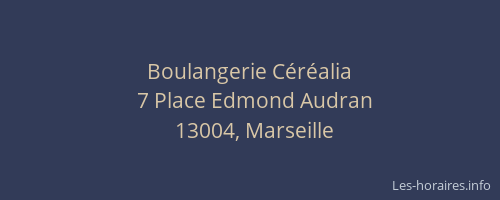 Boulangerie Céréalia