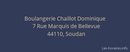 Boulangerie Chaillot Dominique