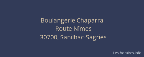 Boulangerie Chaparra