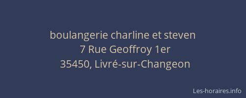 boulangerie charline et steven