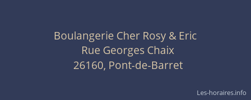 Boulangerie Cher Rosy & Eric