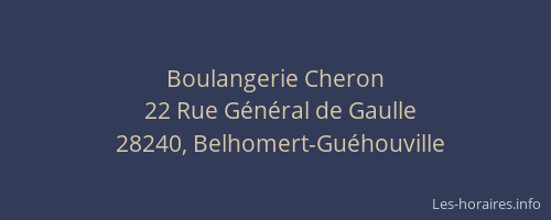 Boulangerie Cheron