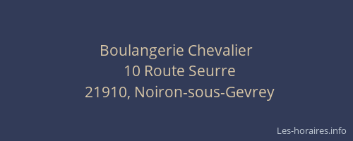 Boulangerie Chevalier