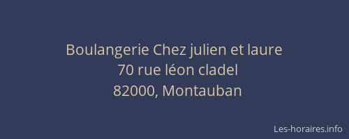 Boulangerie Chez julien et laure