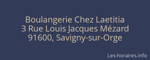 Boulangerie Chez Laetitia