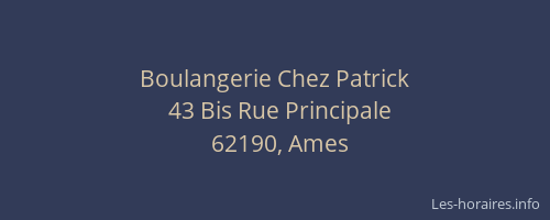 Boulangerie Chez Patrick
