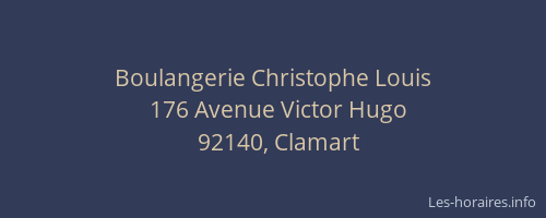 Boulangerie Christophe Louis