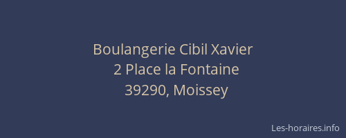 Boulangerie Cibil Xavier