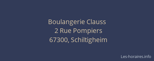Boulangerie Clauss
