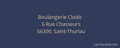 Boulangerie Clodic