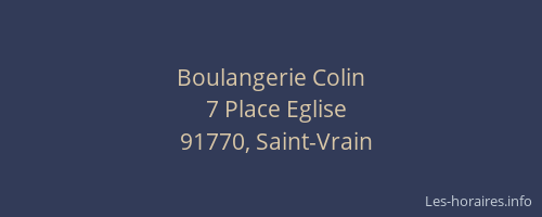 Boulangerie Colin