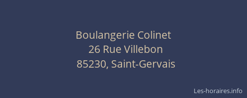 Boulangerie Colinet
