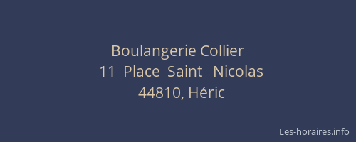 Boulangerie Collier