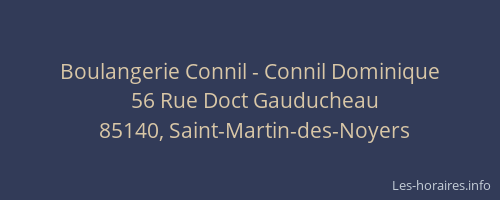 Boulangerie Connil - Connil Dominique