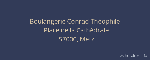 Boulangerie Conrad Théophile