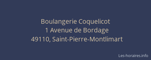 Boulangerie Coquelicot