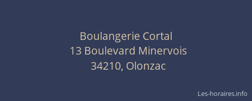 Boulangerie Cortal