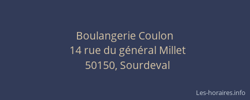 Boulangerie Coulon