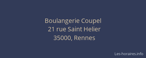 Boulangerie Coupel