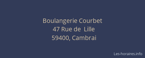 Boulangerie Courbet