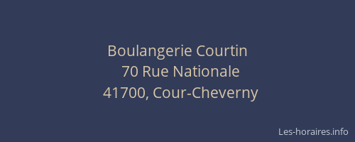 Boulangerie Courtin