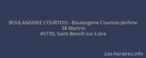 BOULANGERIE COURTOIS - Boulangerie Courtois Jérôme