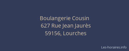Boulangerie Cousin